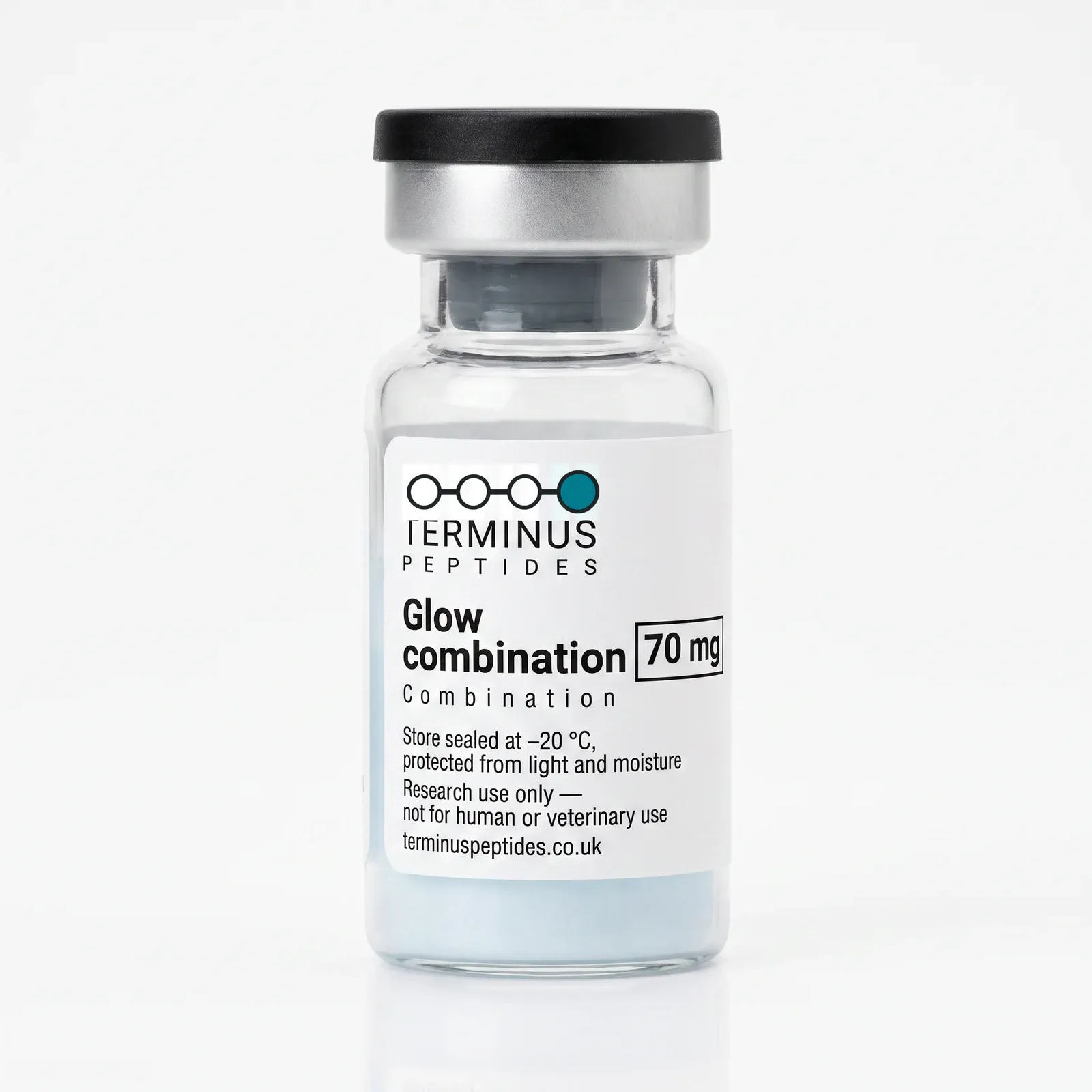 Glow combination 70 mg vial render